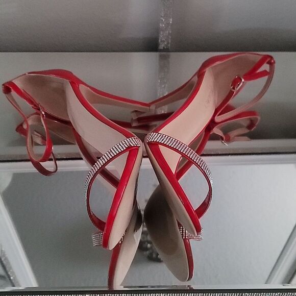 BRAND NEW DELICACY RHINESTONE ANKLE STRAP WOMEN'S HEELS - Picture 13 of 15